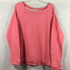 Ellen Tracy Company Sweatshirt Coral XXL, 2XL